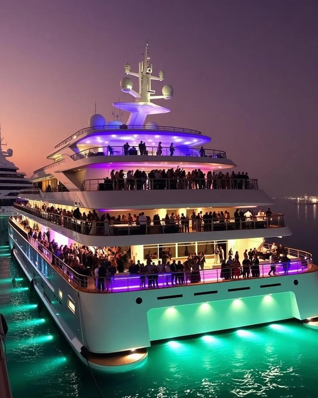 Superyacht party in Dubai — Xclusive Yacht Club event